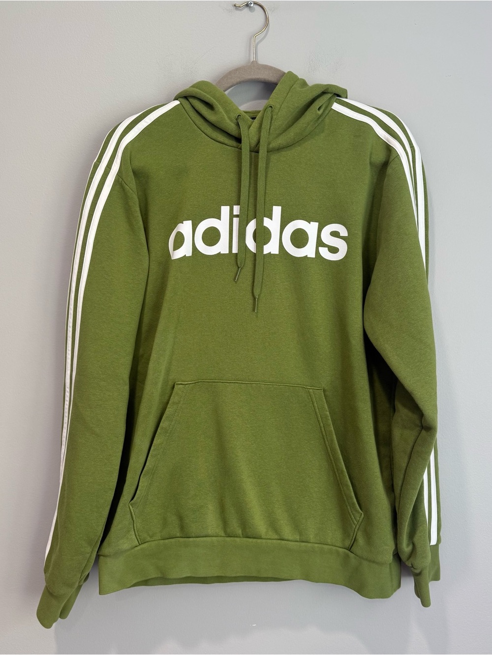 Men’s Adidas Olive Green Logo Hoodie